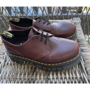 DR MARTENS Doc Women’s Size 9 Audrick Burgundy Leather Platform Oxford Shoes